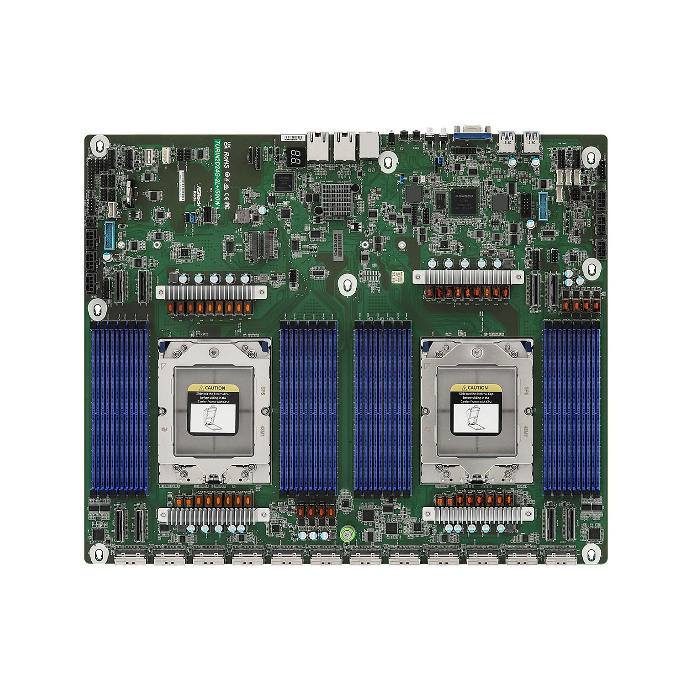 ASRock Mainboard TURIN2D24G-2L+ 500W Proprietary Dual Sockel SP5 Single — Buy in Cyprus with Fast Delivery
