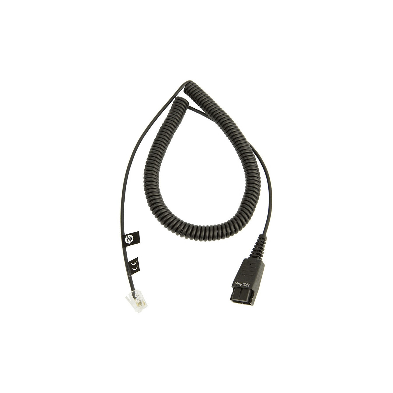 Jabra Kabelunterteil QD auf RJ10 (Regel-Belegung. 2 m. spiral) — Buy in Cyprus with Fast Delivery