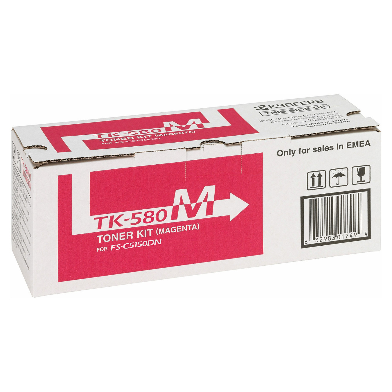 Kyocera Toner TK-580M Magenta bis zu 2.800 Seiten gem. ISO IEC 19798 — Buy in Cyprus with Fast Delivery