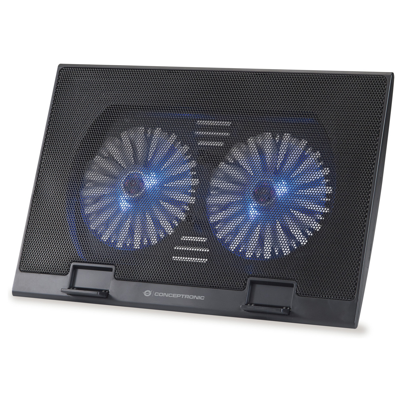 CONCEPTRONIC 2-Fan USB-A2.0 Laptop-Kühlpad 30Kg 17' sw — Buy in Cyprus with Fast Delivery