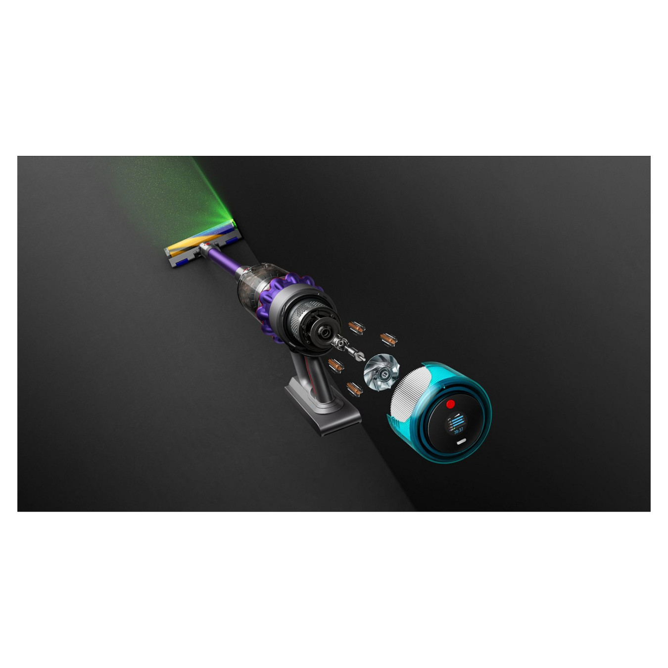 Dyson Gen5Detect Absolute Kabelloser Staubsauger (Rot Silber Türkis) — Buy in Cyprus with Fast Delivery