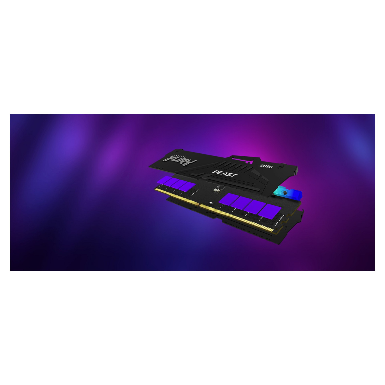 DIMM 32 GB DDR5-5600 (2x 16 GB) Dual-Kit (schwarz. KF556C36BBEAK2-32. FURY Beast RGB. INTEL XMP. AMD EXPO)