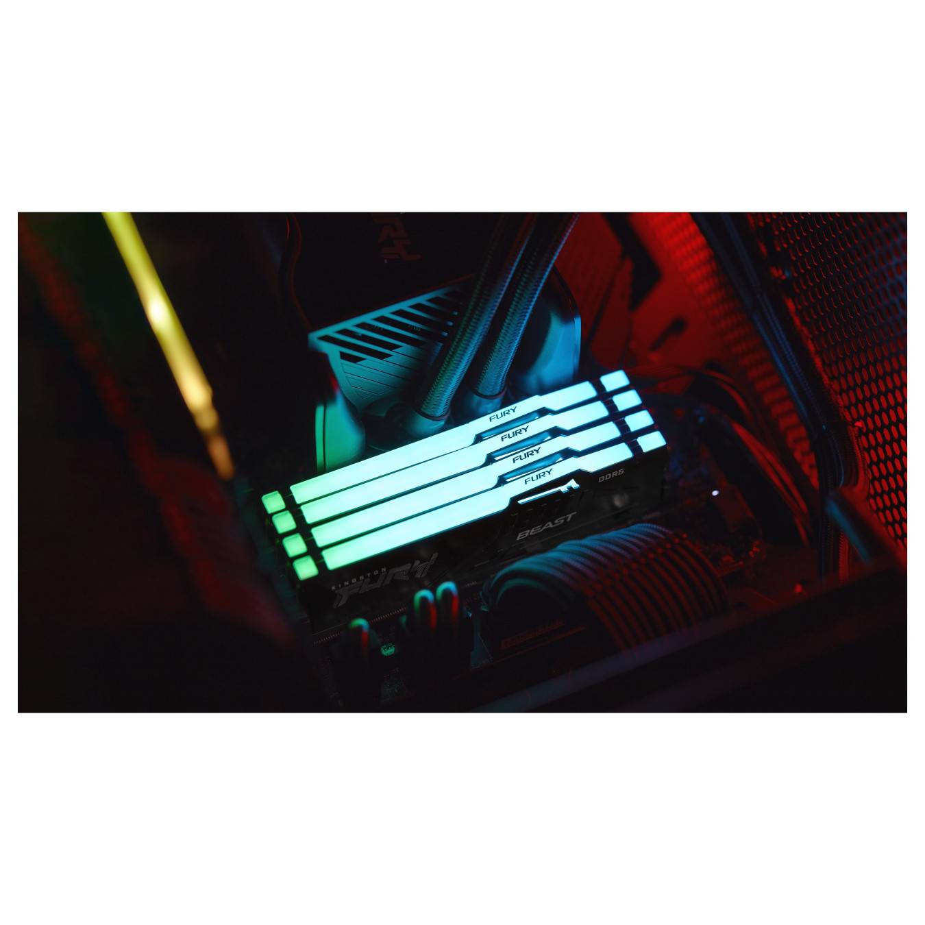 DIMM 32 GB DDR5-5600 (2x 16 GB) Dual-Kit (schwarz. KF556C36BBEAK2-32. FURY Beast RGB. INTEL XMP. AMD EXPO)
