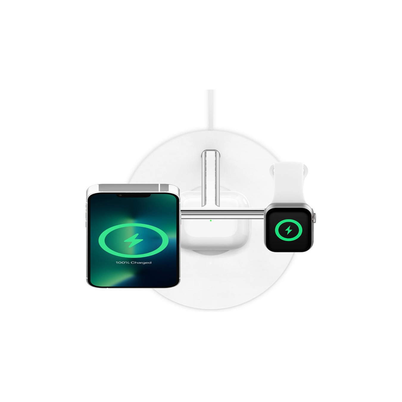 Belkin MagSafe 3-in-1-Ladegerät iPhone 12 13 Serie. weiß — Buy in Cyprus with Fast Delivery