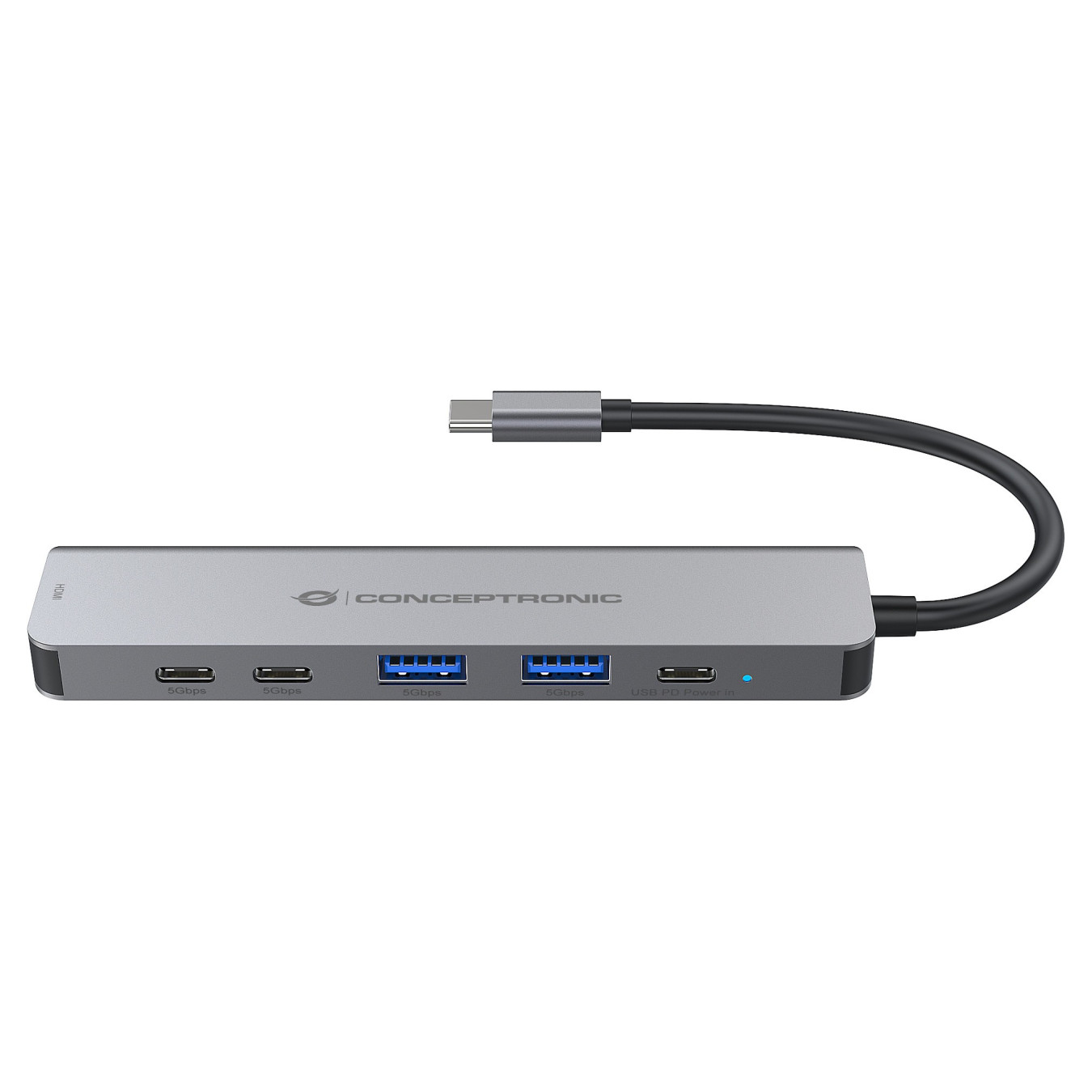 CONCEPTRONIC 6-1 Dock USB-C- to HDMI 2xUSB-A 2xUSB-C + 25cm gr — Buy in Cyprus with Fast Delivery