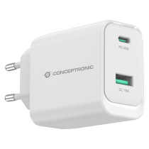 CONCEPTRONIC Ladegerät 2Port GaN USB-C -A 45WPD3.0 PPS ws — Buy in Cyprus with Fast Delivery