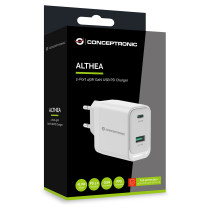 CONCEPTRONIC Ladegerät 2Port GaN USB-C -A 45WPD3.0 PPS ws — Buy in Cyprus with Fast Delivery