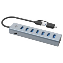 CONCEPTRONIC 7-Port Hub USB-A3.0 -C Adap.- to 7xA3.0 o.Netz. gr — Buy in Cyprus with Fast Delivery