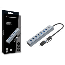 CONCEPTRONIC 7-Port Hub USB-A3.0 -C Adap.- to 7xA3.0 o.Netz. gr — Buy in Cyprus with Fast Delivery