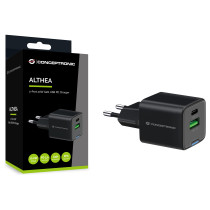 CONCEPTRONIC Ladegerät 2Port GaN USB-C -A 20WPD3.0 PPS sw — Buy in Cyprus with Fast Delivery