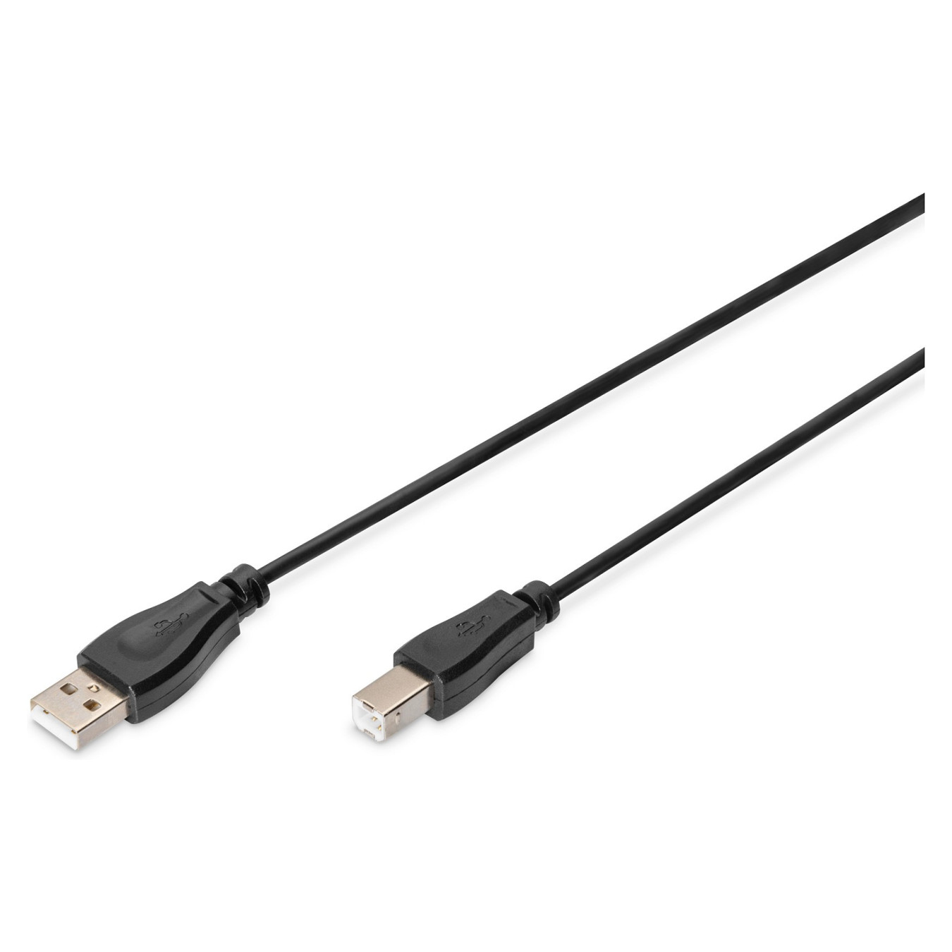 DIGITUS USB 2.0 Anschlusskabel Typ A -B St St 1.0m. sw — Buy in Cyprus with Fast Delivery