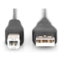 DIGITUS USB 2.0 Anschlusskabel Typ A -B St St 1.0m. sw — Buy in Cyprus with Fast Delivery