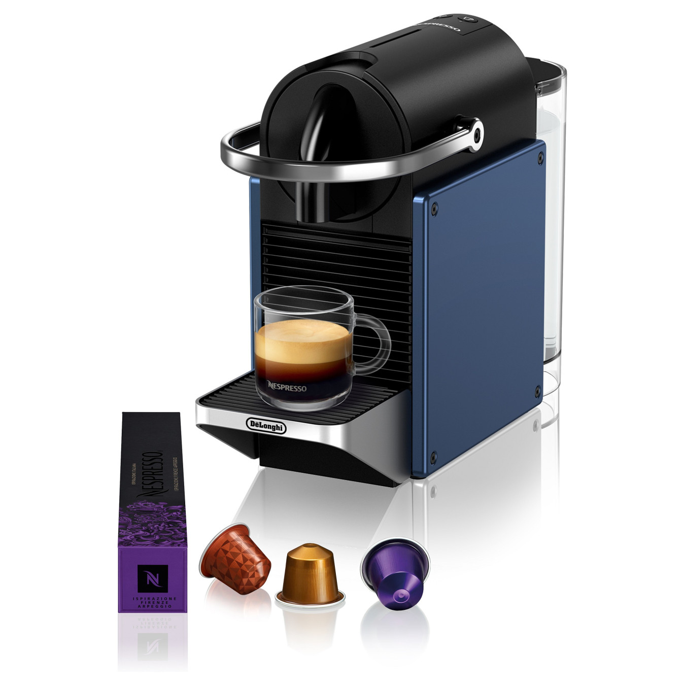 DeLonghi Kaffeemaschine Nespresso Pixie EN schwarz blau — Buy in Cyprus with Fast Delivery