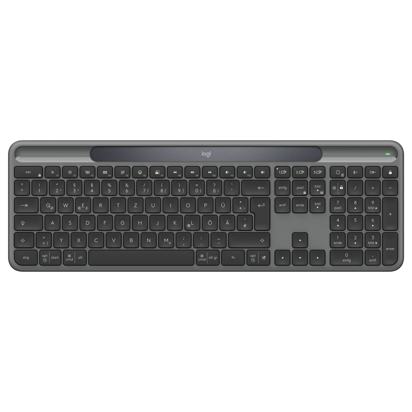 Logitech Signature Slim Solar+ K980 QWERTZ DE Wireless Keyboard (Boxed) — Buy in Cyprus with Fast Delivery