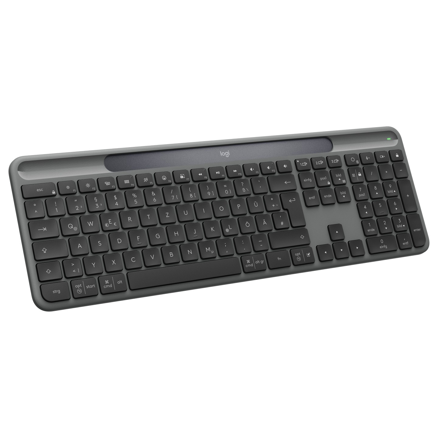 Logitech Signature Slim Solar+ K980 QWERTZ DE Wireless Keyboard (Boxed) — Buy in Cyprus with Fast Delivery