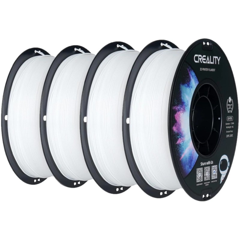 Creality CR-PETG Value Pack 4kg - 4x White 3D Printer Filament — Buy in Cyprus with Fast Delivery