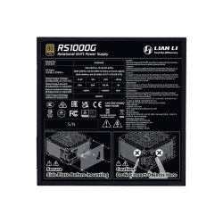 Lian Li RS1000G Black 1000W 80+ Gold ATX 3.1 PSU w/12V-2x6 & RS Hub (Boxed) — Buy in Cyprus with Fast Delivery
