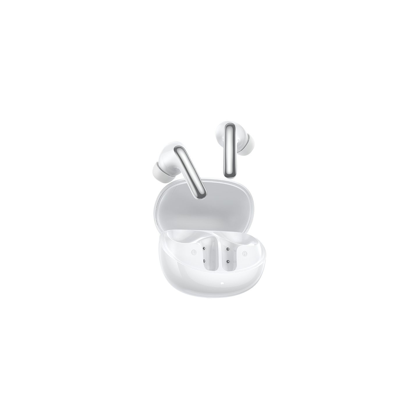 QCY MeloBuds N60 White - Hi-Res LDAC TWS BT ANC Earbuds 45h Fast Charge IPX5 Multipoint connection