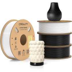 Creality Hyper-PETG Value Pack 4kg - 2x Black & 2x White 3D Printer Filament, fast print, 4kg 1.78