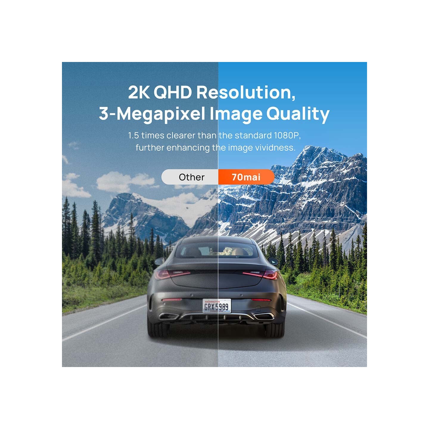 70mai M310 Plus 2k Dash Cam - 2k resolution 2560 x 1440 — Buy in Cyprus with Fast Delivery