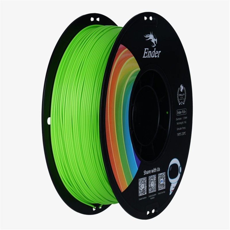 Creality EN-PLA+ Apple Green Ender 3D Printer Filament Strength 34MPA Bend 77MPa 1 kg Spool1.75