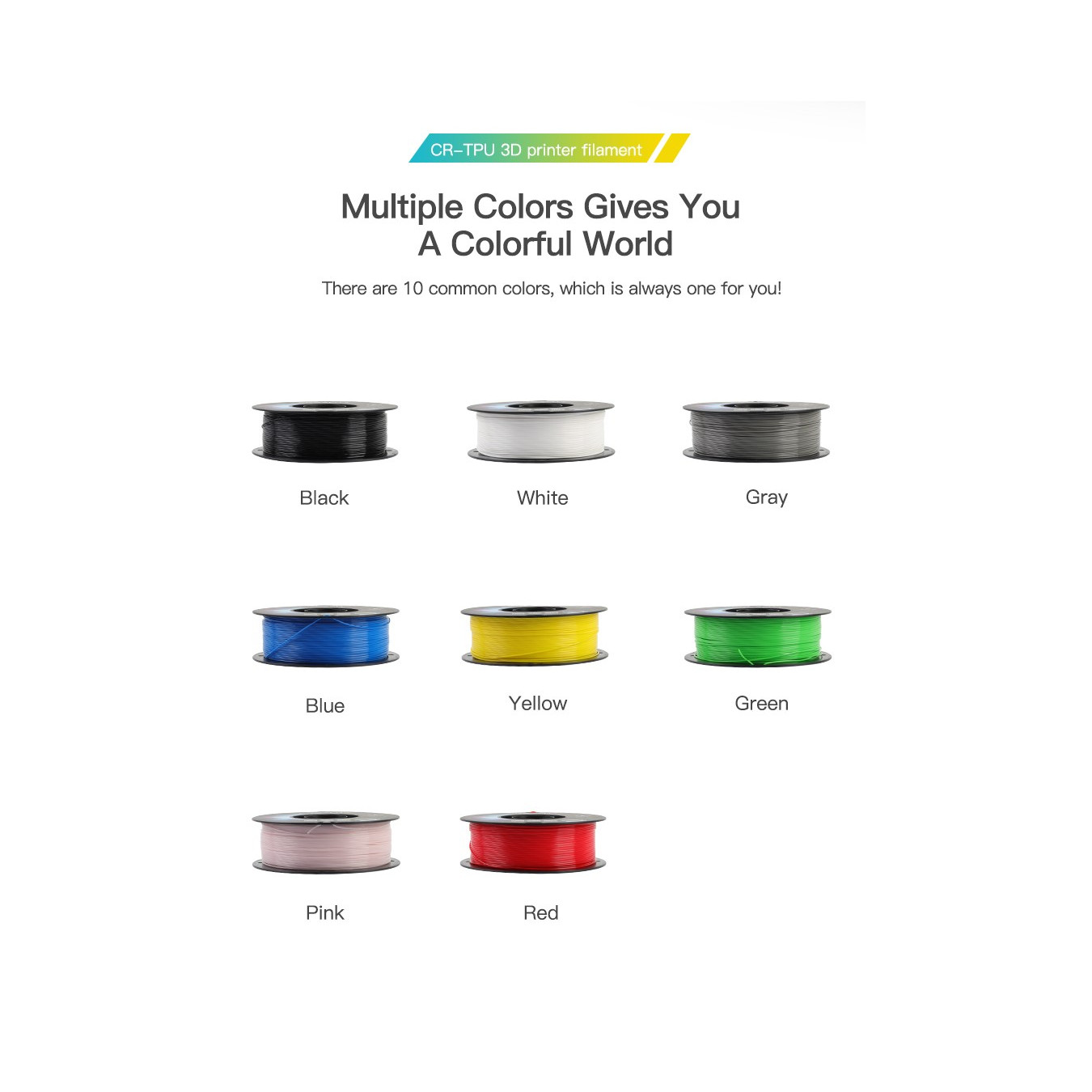 Creality CR-TPU Green 3d Printer Soft Adhesive material Filament 1kg 1.75 — Buy in Cyprus with Fast Delivery
