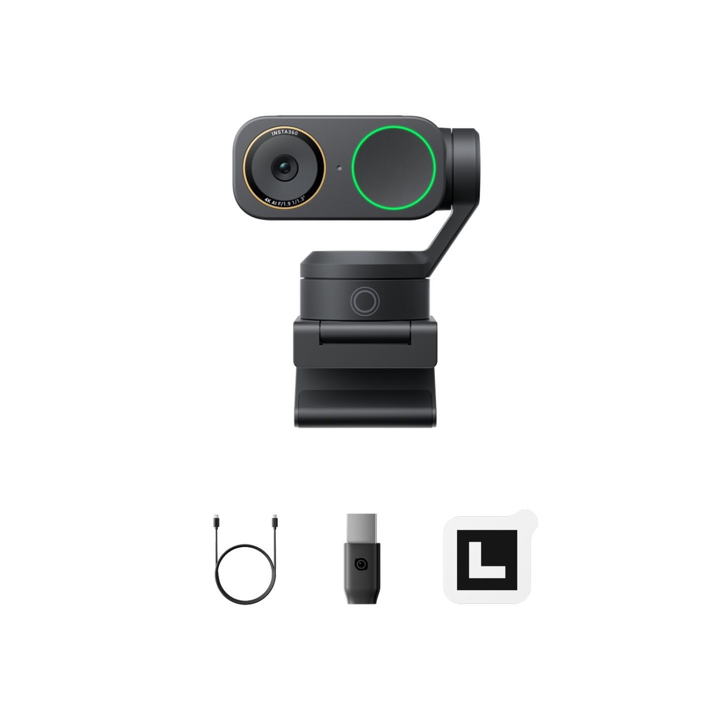 Insta360 Link 2 Pro Black - 2-Axis Gimbal 4K HDR AI Webcam (Boxed) — Buy in Cyprus with Fast Delivery