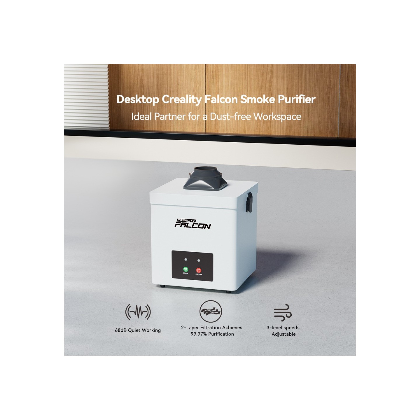 Creality Desktop Falcon Smoke Purifier YW45 for A1 — Buy in Cyprus with Fast Delivery