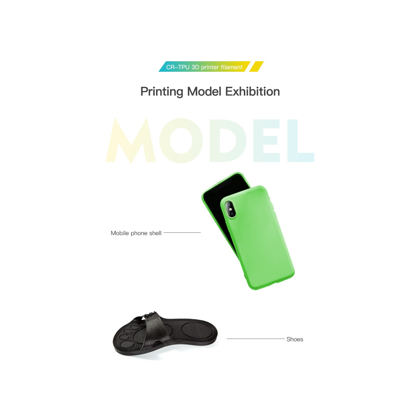 Creality CR-TPU White 3d Printer Soft Adhesive material Filament 1kg 1.75 — Buy in Cyprus with Fast Delivery