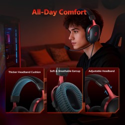 QCY Heroad VN200 PRO 7.1 USB Wired RGB Gaming Headset PS4 PS5 PC (Boxed) — Buy in Cyprus with Fast Delivery
