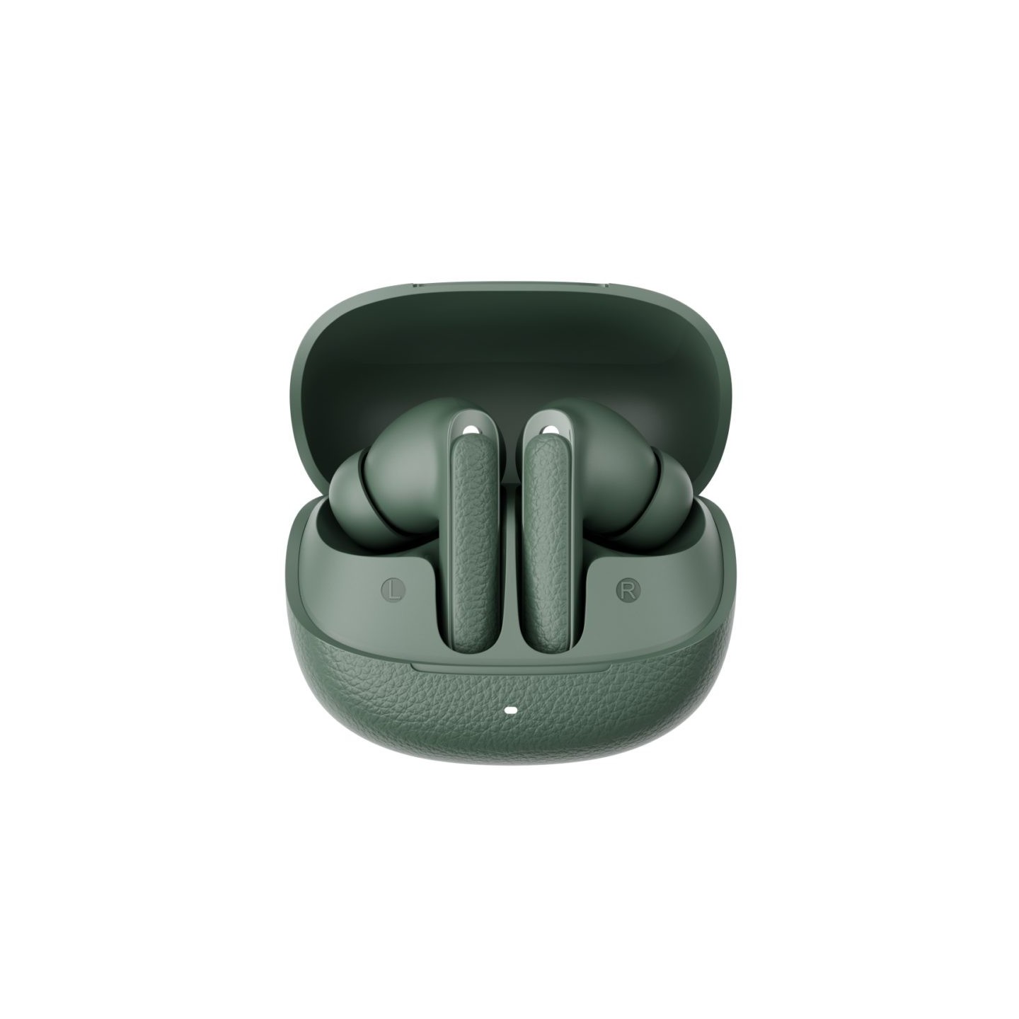 QCY Buds ANC Green (HT15)- 45db ANC TWS Earbuds 35h 5 mic ENC, ear-canal adaptive tech, leather case