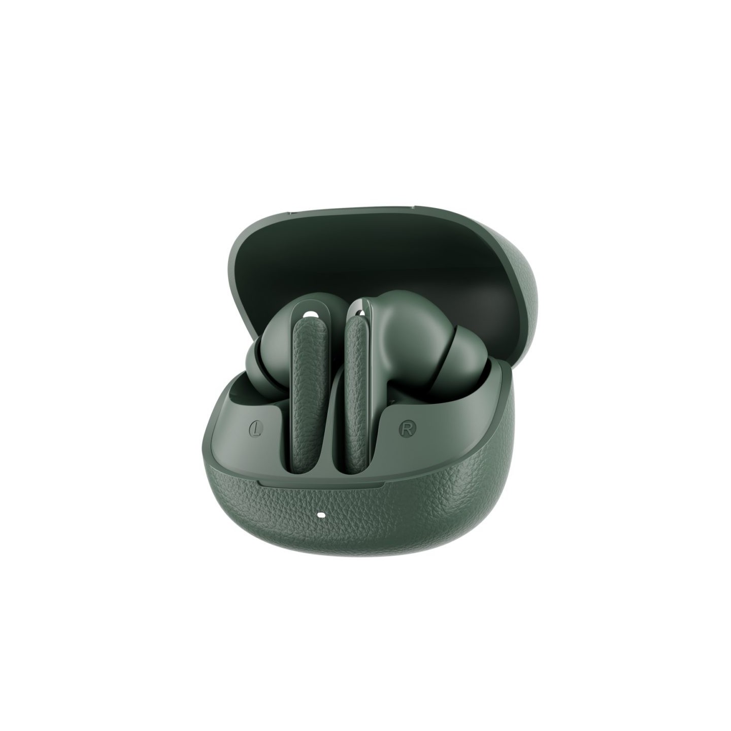 QCY Buds ANC Green (HT15)- 45db ANC TWS Earbuds 35h 5 mic ENC, ear-canal adaptive tech, leather case