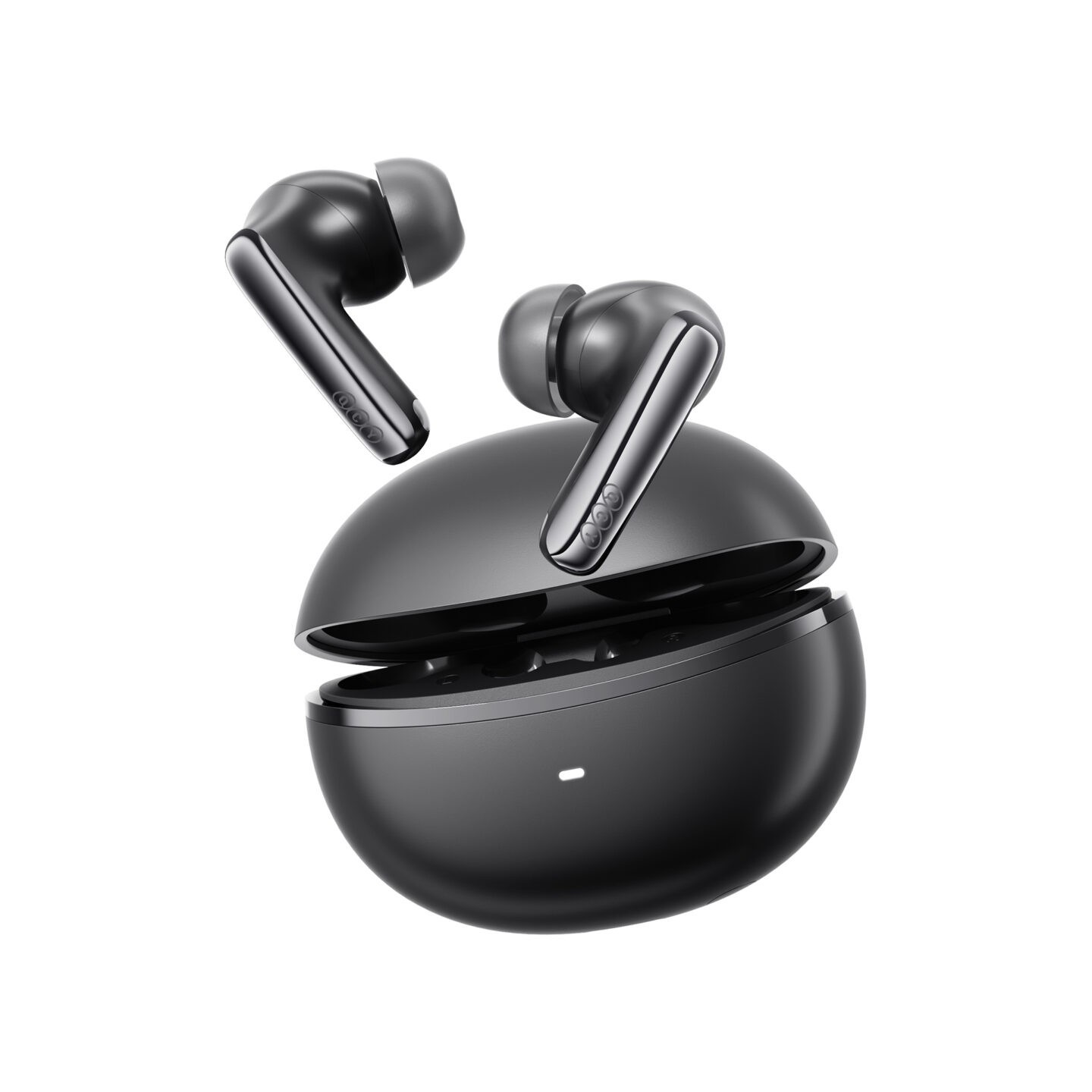 QCY Melobuds N70i ANC Black - 56db ANC TWS Hi-Res Earbuds LDAC BT 6.0 IPX5 Wireless charge 50h