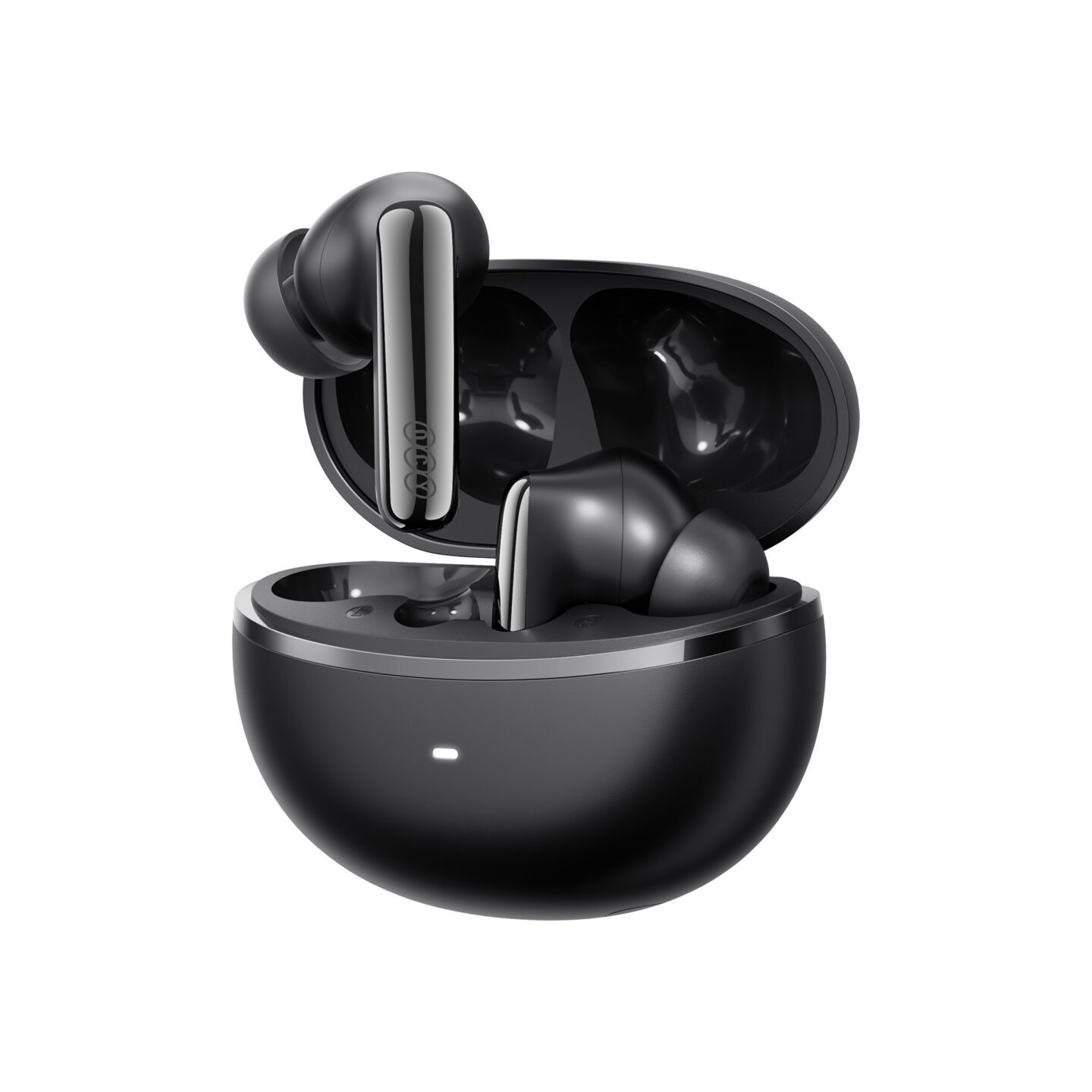 QCY Melobuds N70i ANC Black - 56db ANC TWS Hi-Res Earbuds LDAC BT 6.0 IPX5 Wireless charge 50h