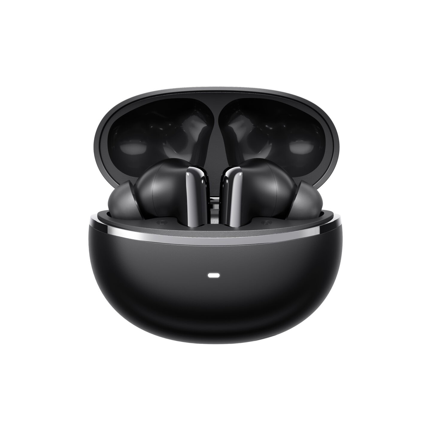 QCY Melobuds N70i ANC Black - 56db ANC TWS Hi-Res Earbuds LDAC BT 6.0 IPX5 Wireless charge 50h