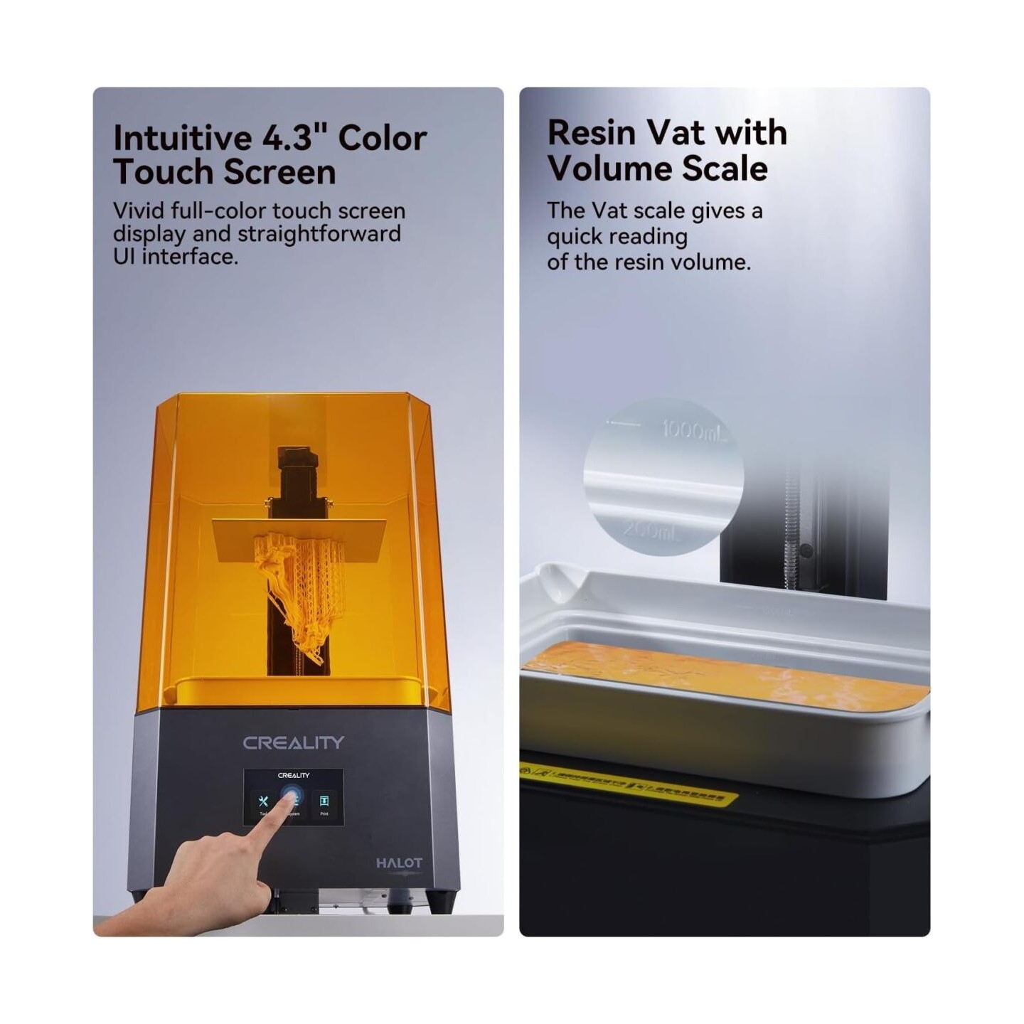 Creality Halot Play - 4k Piocreat Resin Printer fast 60mm h 130x82x160mm — Buy in Cyprus with Fast Delivery