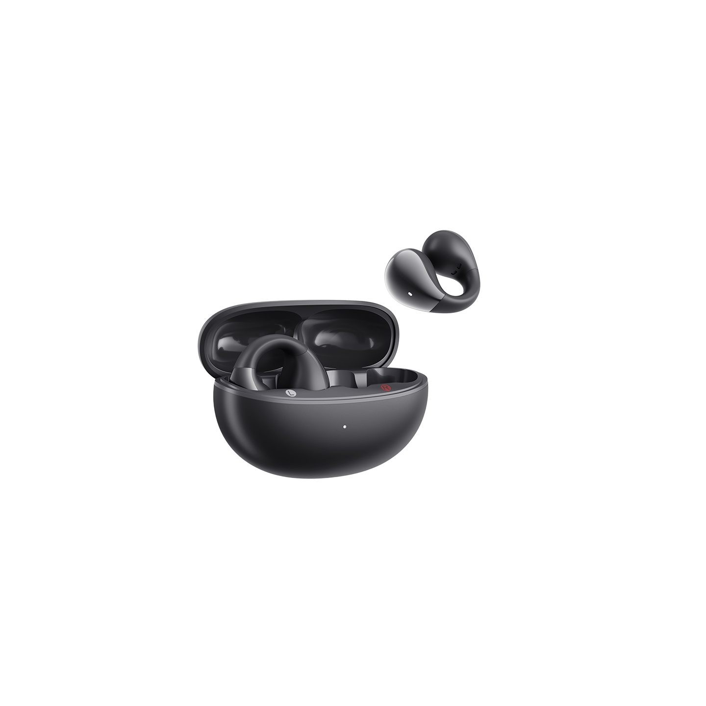 QCY Crossky C30S Black (QT33S) Open Ear BT6.0 LDAC AAC SBC Earbuds 40h Call noise AI cancelation Dua