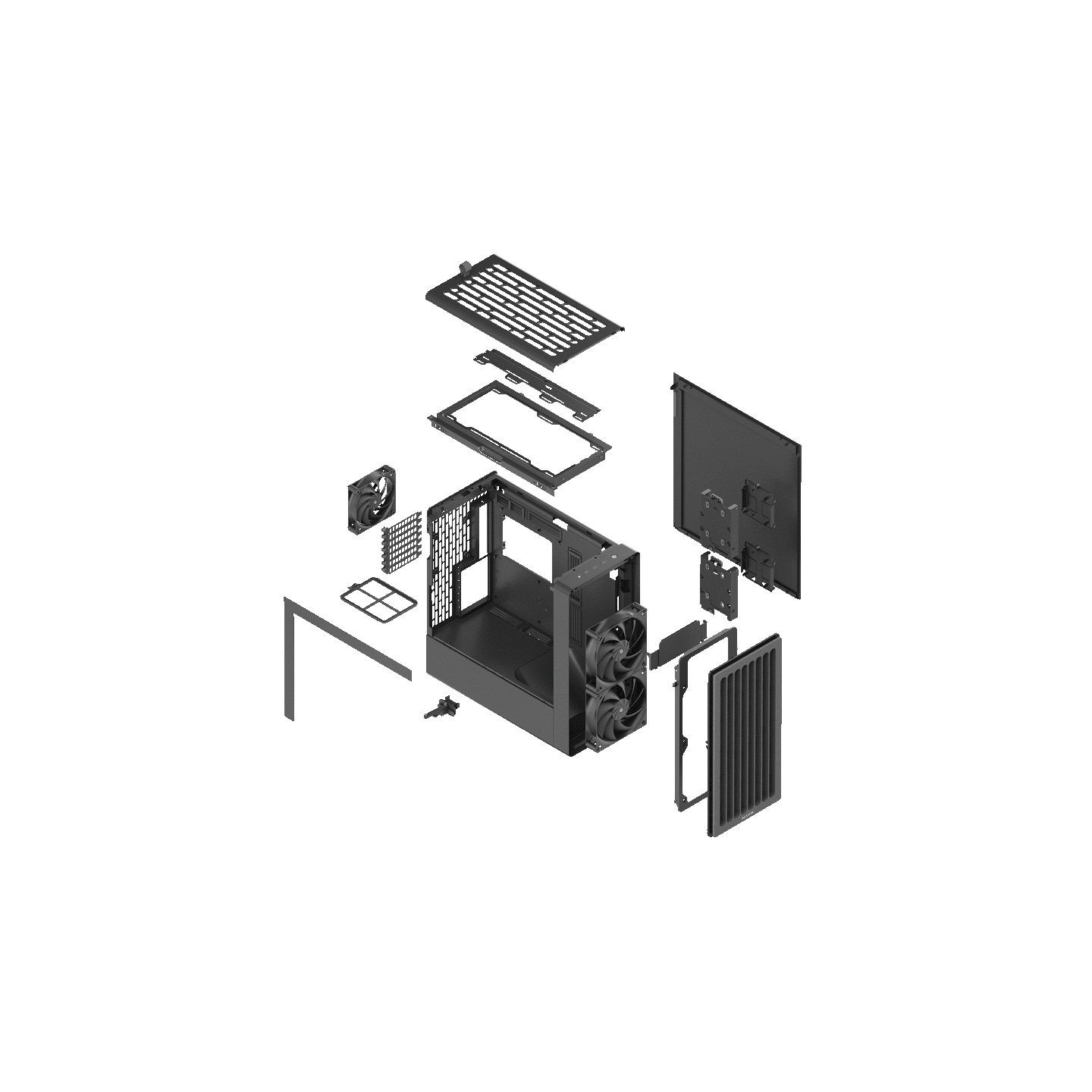 HAVN BF 360 Flow Black with 180mm fans - Premium ATX Mid-Tower (Boxed) — Buy in Cyprus with Fast Delivery