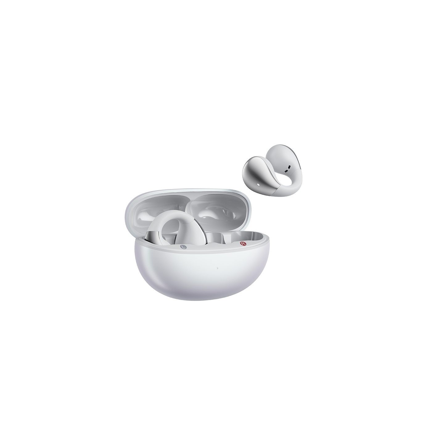 QCY Crossky C30S White (QT33S) Open Ear BT6.0 LDAC AAC SBC Earbuds 40h Call noise AI cancelation Dua
