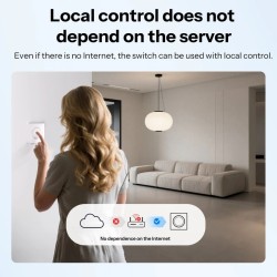 Sonoff Smart Wall Mechanical Switch 1-Button White With Matter — Buy in Cyprus with Fast Delivery