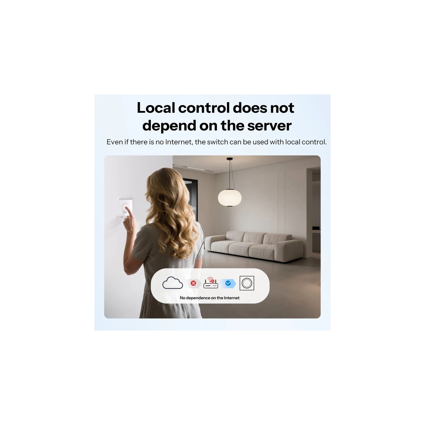 Sonoff Smart Wall Mechanical Switch 1-Button White With Matter — Buy in Cyprus with Fast Delivery