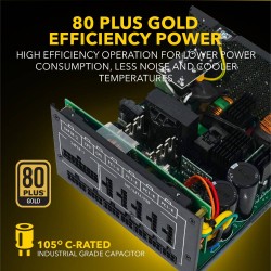 Armaggeddon Voltron Gold 800 800W 80+ Gold Fully Modular Gaming PSU - EAN 8886411989569 (Boxed)