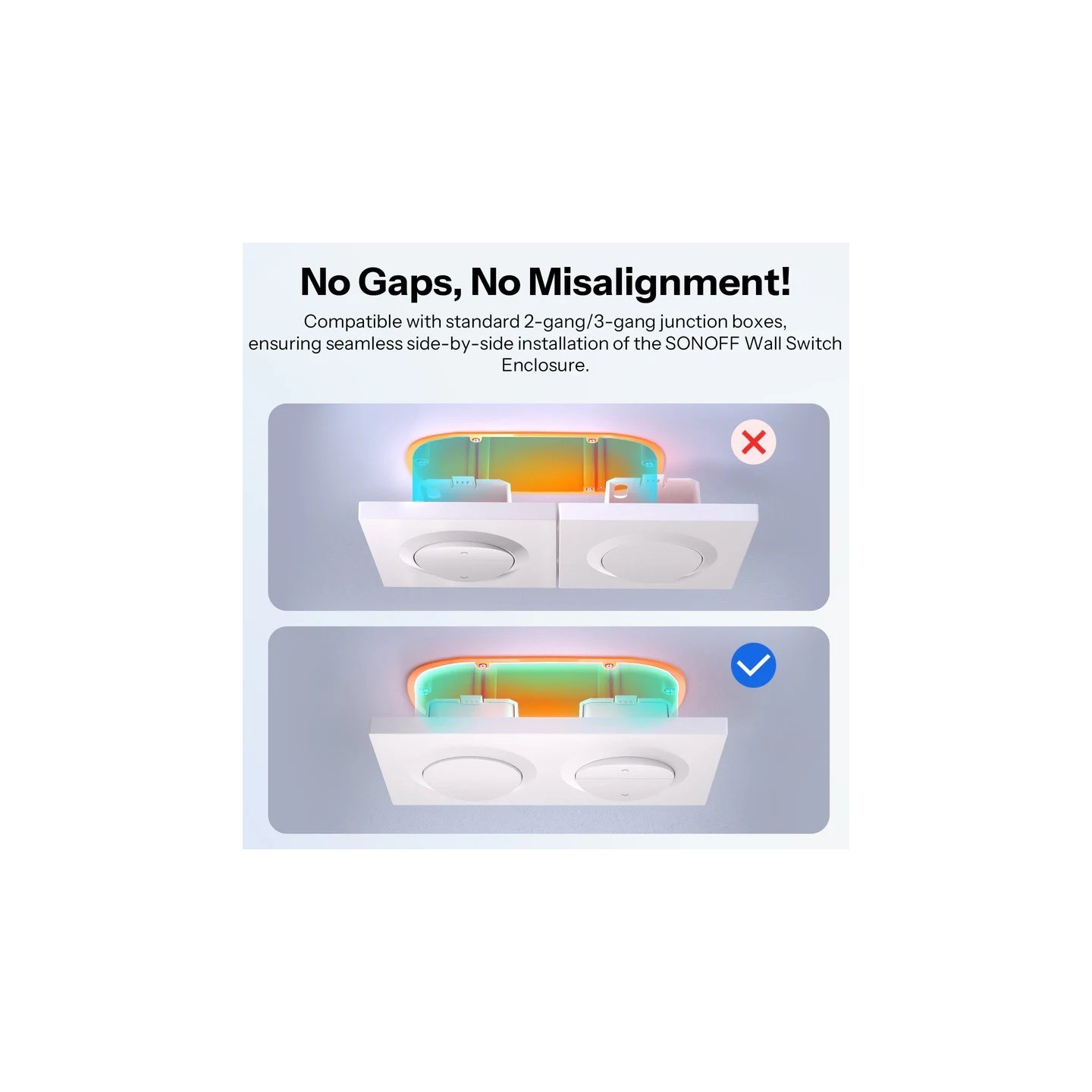 Sonoff Wall Switch Frame 3Gang — Buy in Cyprus with Fast Delivery