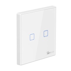 Sonoff T2EU2C-RF Smart Wall Touch Switch 2-Button White — Buy in Cyprus with Fast Delivery