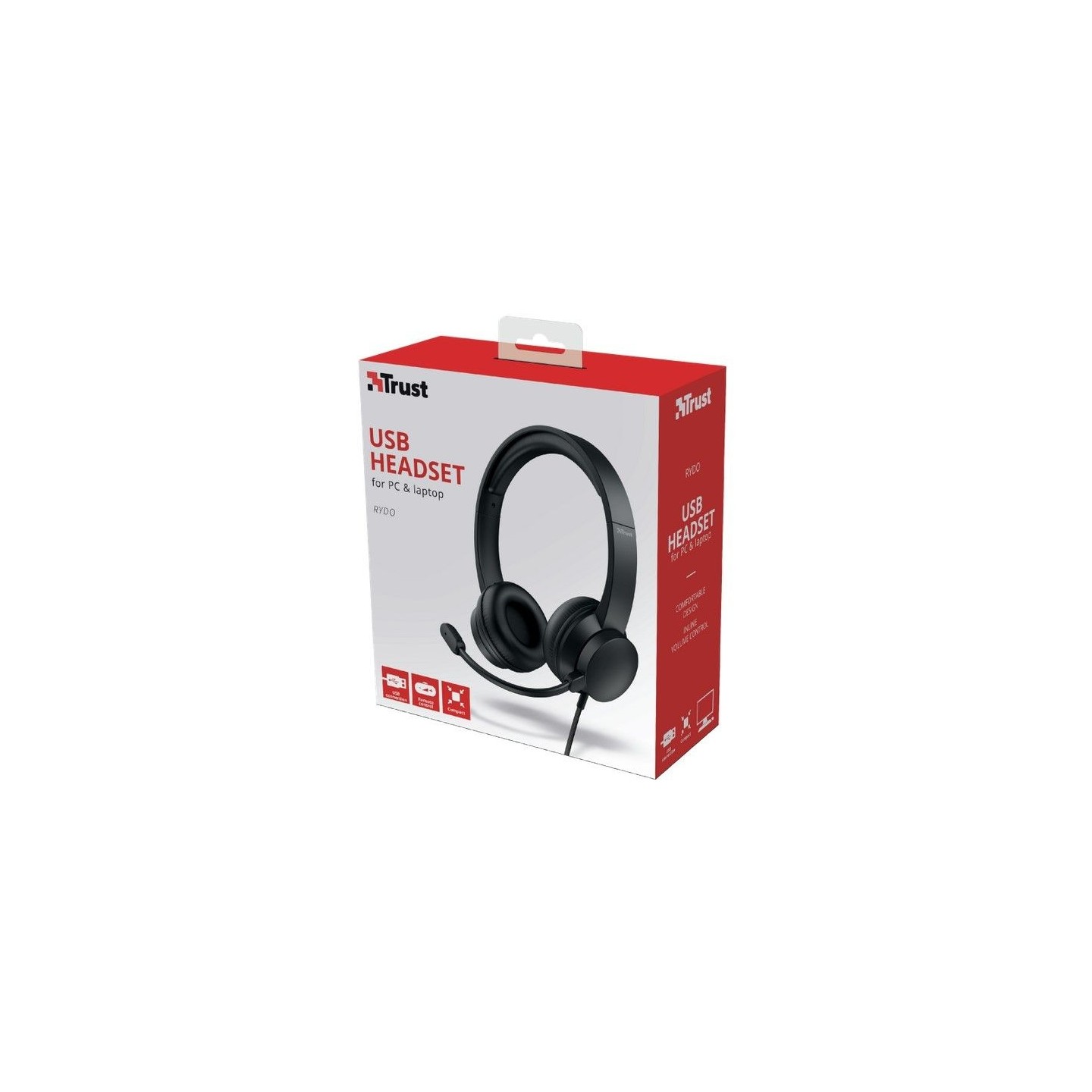 Trust Rydo On-Ear USB Headset - 8713439241334 (Boxed) — Buy in Cyprus with Fast Delivery