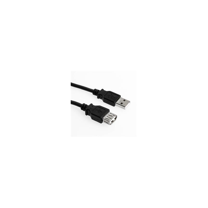 Buy Sharkoon USB 2.0 Extension Cable - 3 m - Black (USB A Male to USB A Female) in Cyprus, Nicosia, Limassol, Larnaka, Pafos