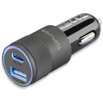 4smarts Kfz-Ladegert Rapid+ mit Quick Charge und PD 27W schw. — Buy in Cyprus with Fast Delivery