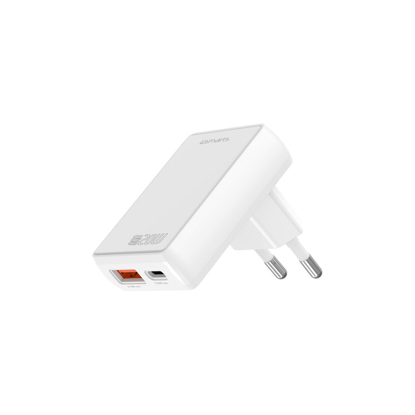 4smarts Netzladegert FlatPlug Duos 20W GaN 1C+1A. wei — Buy in Cyprus with Fast Delivery