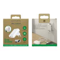 4smarts Netzladegert FlatPlug Duos 20W GaN 1C+1A. wei — Buy in Cyprus with Fast Delivery