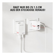 4smarts Netzladegert FlatPlug Duos 20W GaN 1C+1A. wei — Buy in Cyprus with Fast Delivery